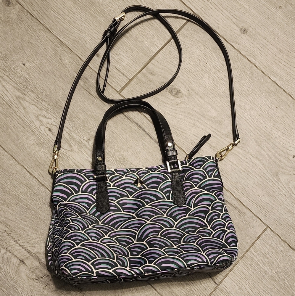 Kate spade fabric satchel multi color